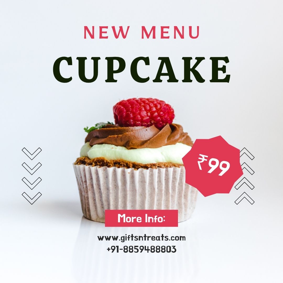 White Red Simple Food Promotion Instagram Post